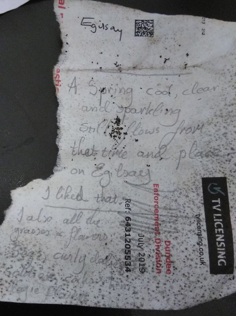 This response was scribbled on a torn piece off an old TV licencing bill.
